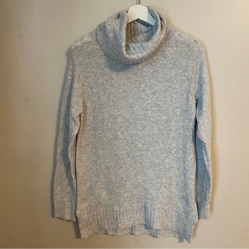 Bp Turtleneck Sweater Gray Knit Casual Neutral Cozy Comfy